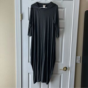 AINSLEY MAXI HOODED DRESS